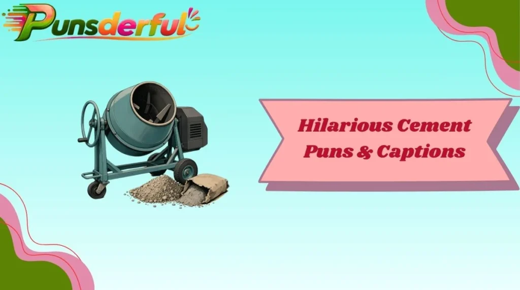 Hilarious Cement Puns & Captions